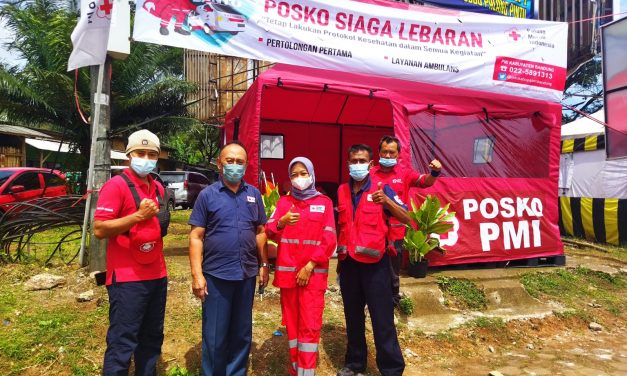 JELANG SIAGA LEBARAN 2022 TIGA POSKO PELAYANAN KESEHATAN  PMI KAB. BANDUNG DISIAGAKAN DILOKASI  STRATEGIS
