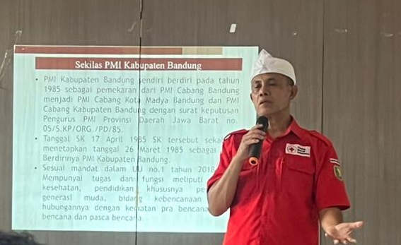 Waspada Potensi Abu Vulkanik Gunung Anak Krakatau, PMI Kabupaten Bandung Siagakan Koordinasi dan Imbau Warga Jaga Kesehatan